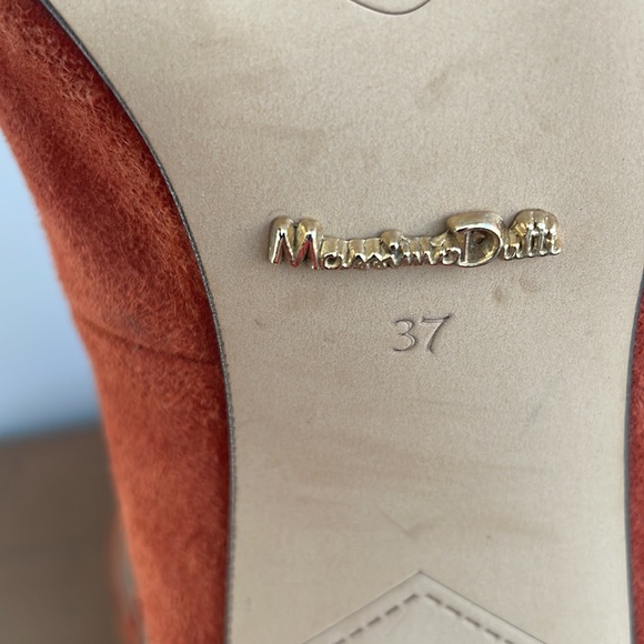 Massimo Dutti Women’s Strappy High-heels Burnt Orange Suede Size 37 (6.5 US) - Picture 13 of 13